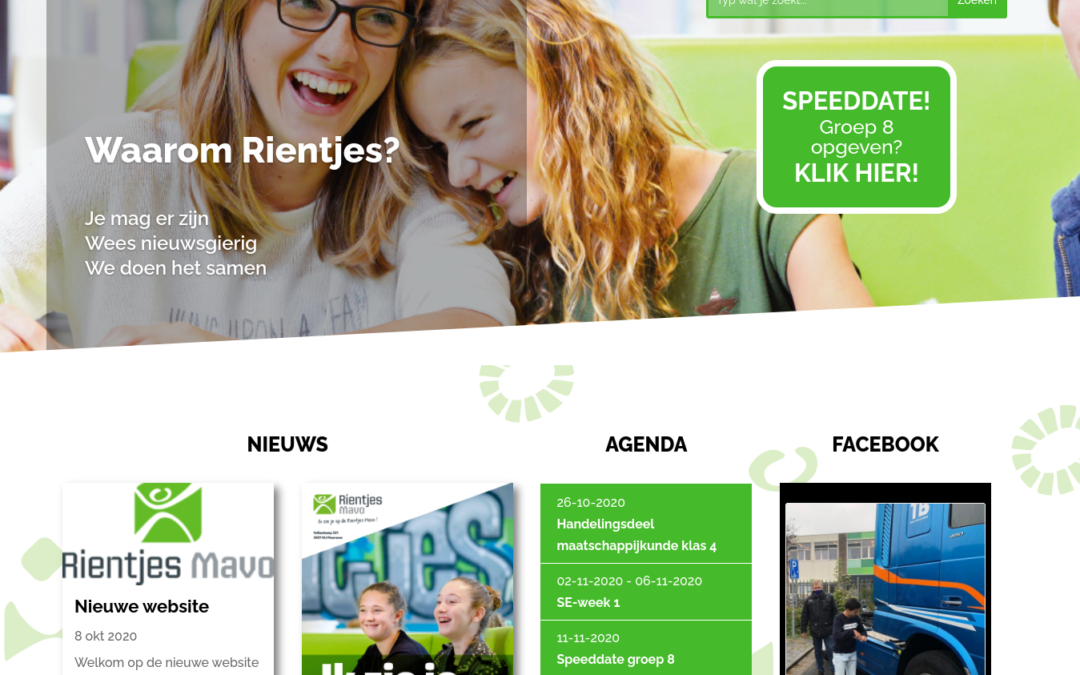 Nieuwe website